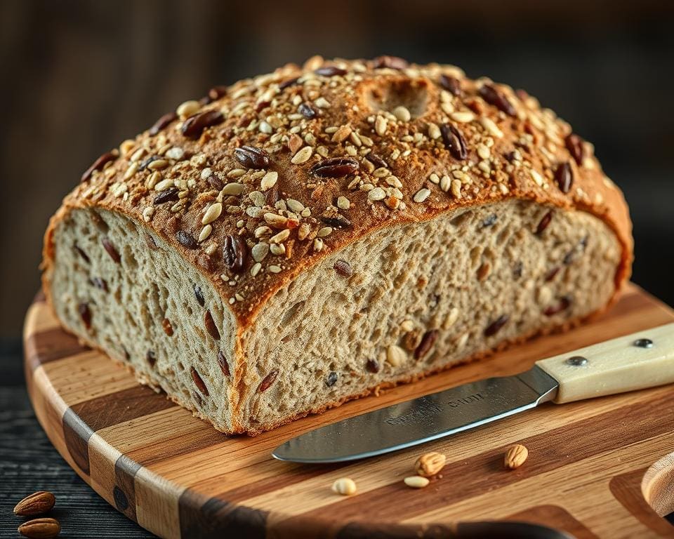 Ambachtelijk roggebrood met noten en zaden