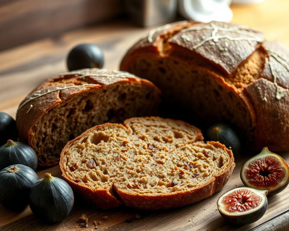 Ambachtelijk roggebrood met vijgen