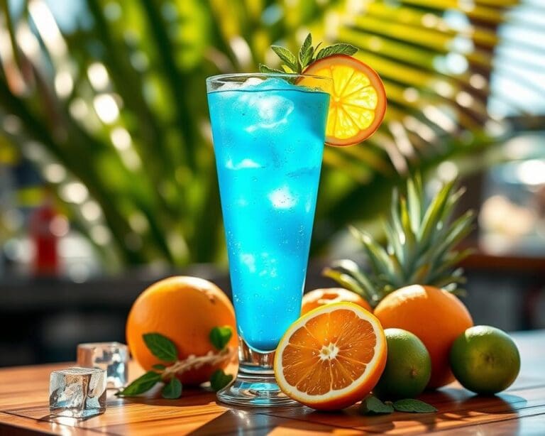 Blue Lagoon cocktail: Frisse citruskick