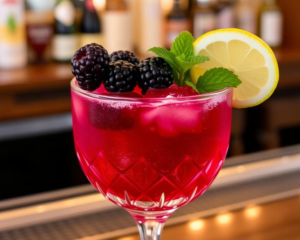 Bramble cocktail garnituur