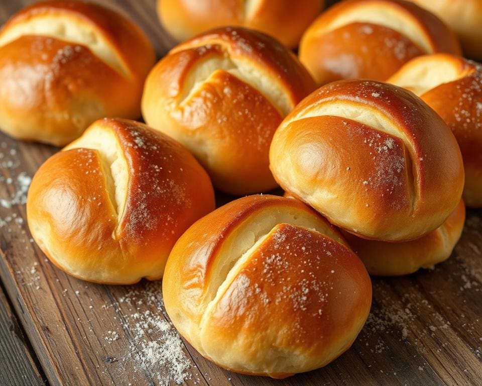 Briochebroodjes met een zachte textuur