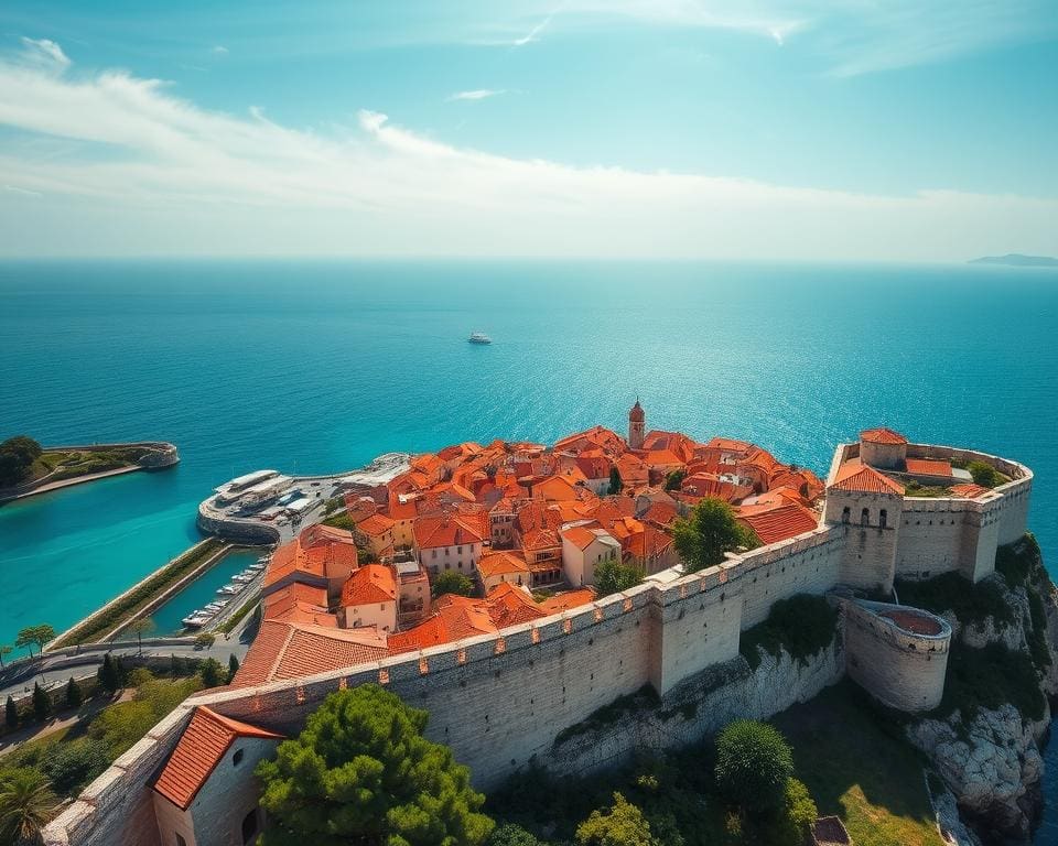 Dubrovnik: middeleeuwse stadsmuren en helderblauwe zee