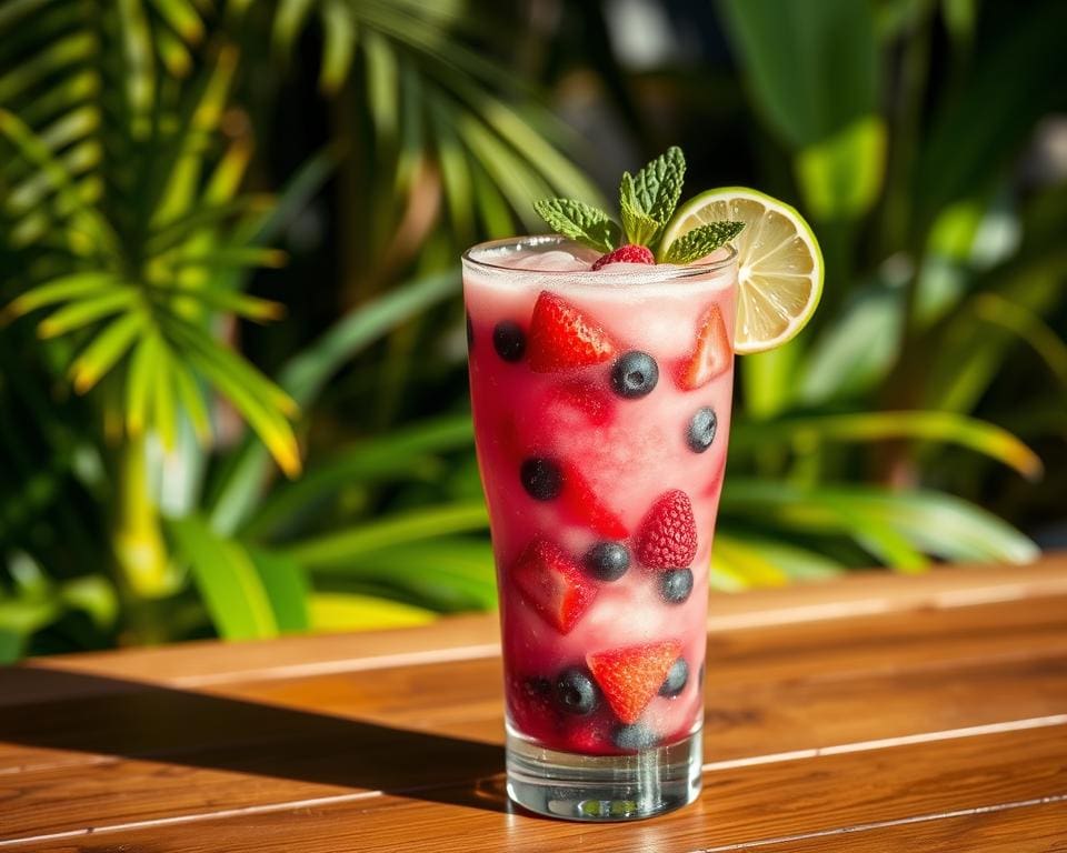 Frozen Berry Daiquiri: Fris en fruitig