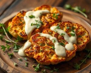 Geroosterde bloemkoolsteaks met tahindressing