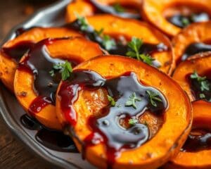 Geroosterde pompoen met een balsamico glazuur