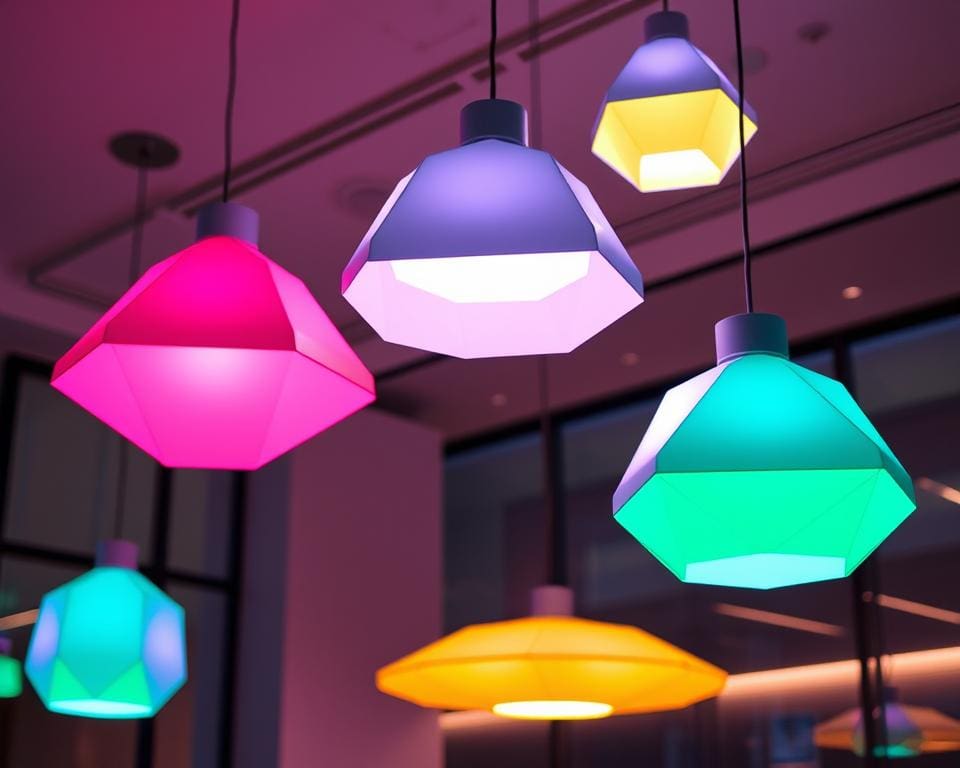 Hanglampen met een futuristisch LED-ontwerp