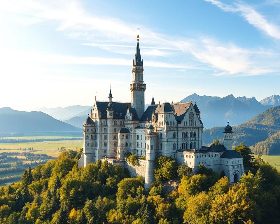 Het Slot Neuschwanstein Duitsland: Sprookjesachtig kasteel in Beieren