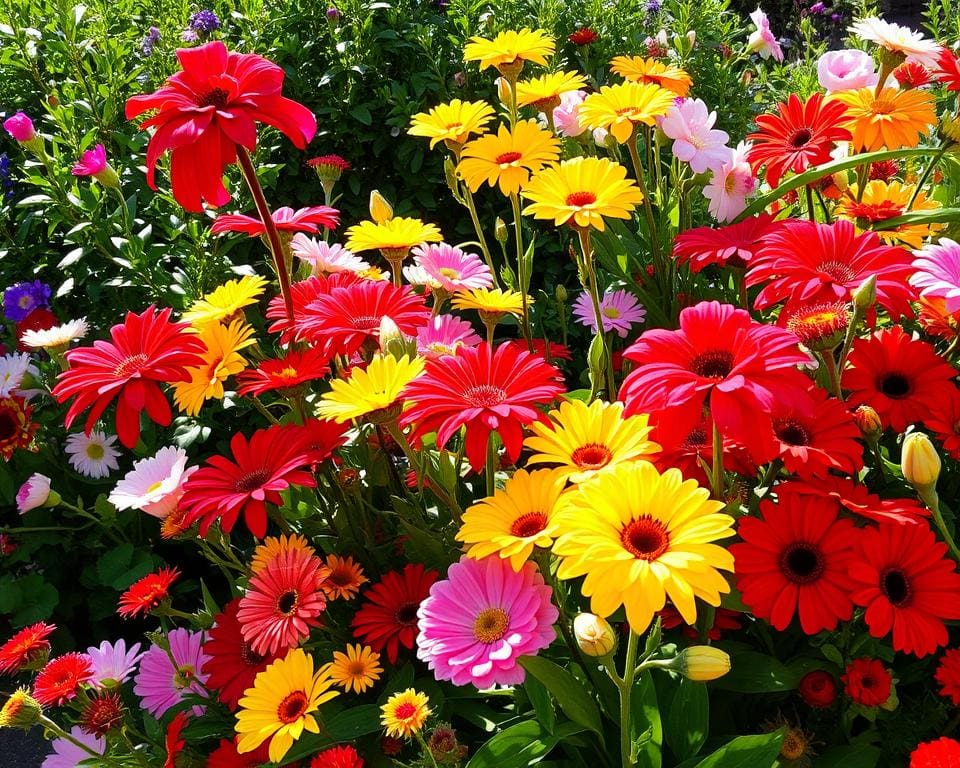 Kleurrijke zomerbloemen