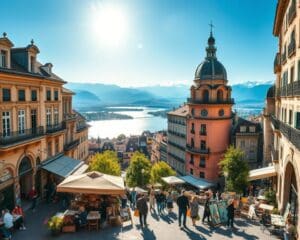 Lausanne: cultuur en uitzicht op het Meer van Genève