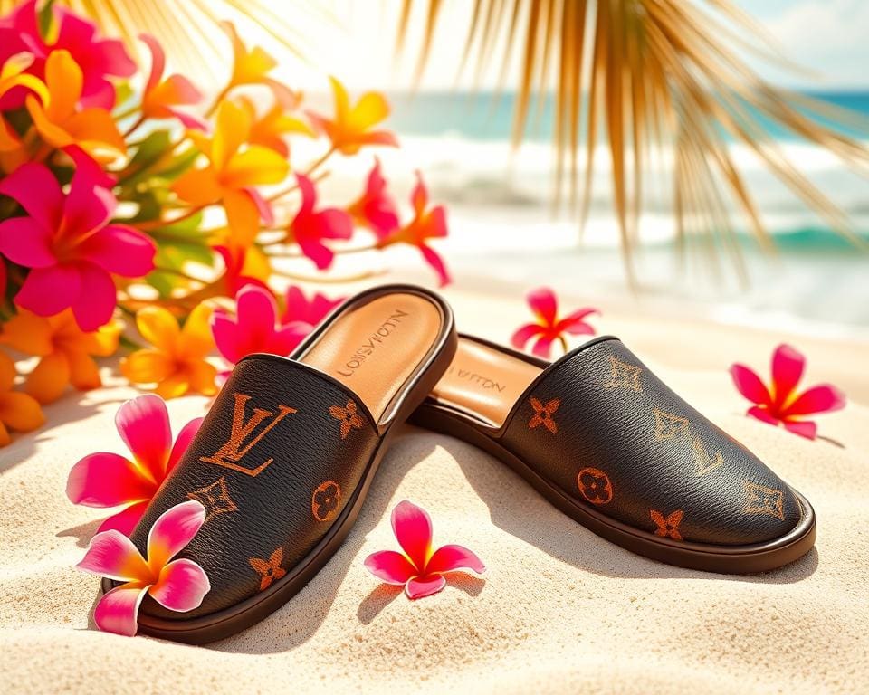 Louis Vuitton slippers: Voor een stijlvolle zomerse uitstraling