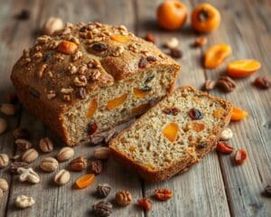 Notenbrood met abrikozen en rozijnen