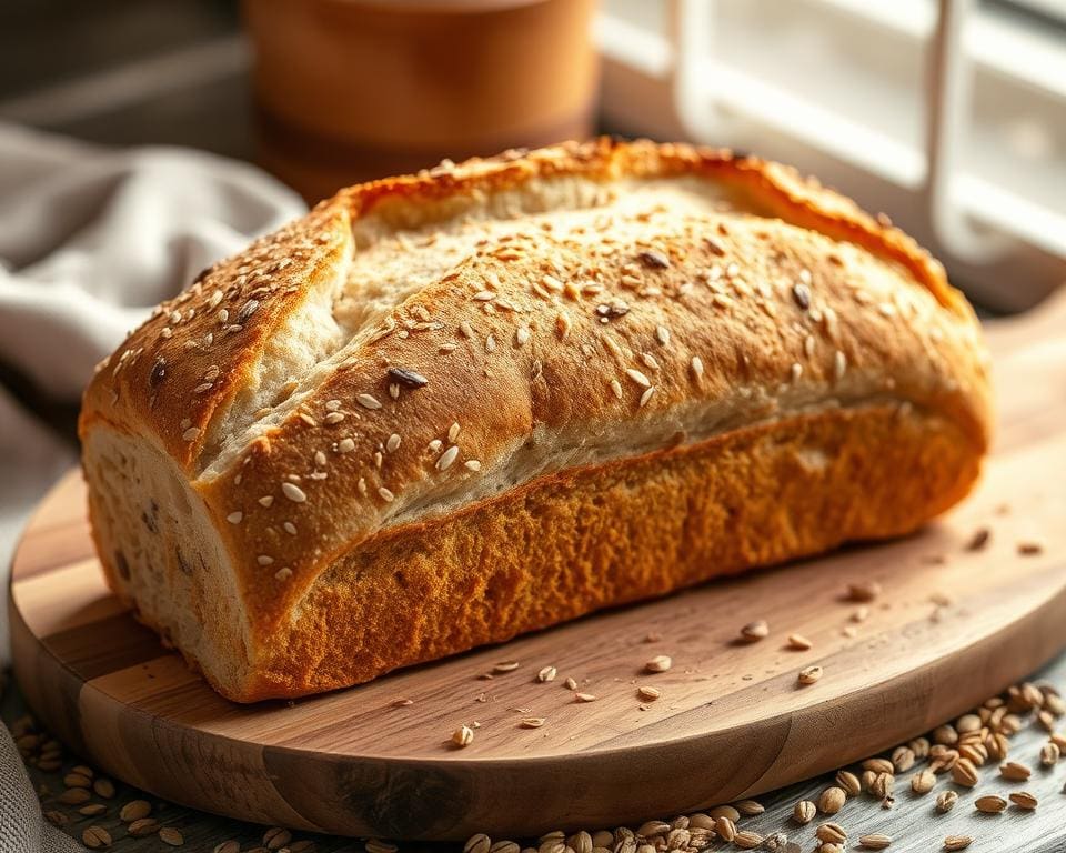 Pittenbrood met een knapperige korst