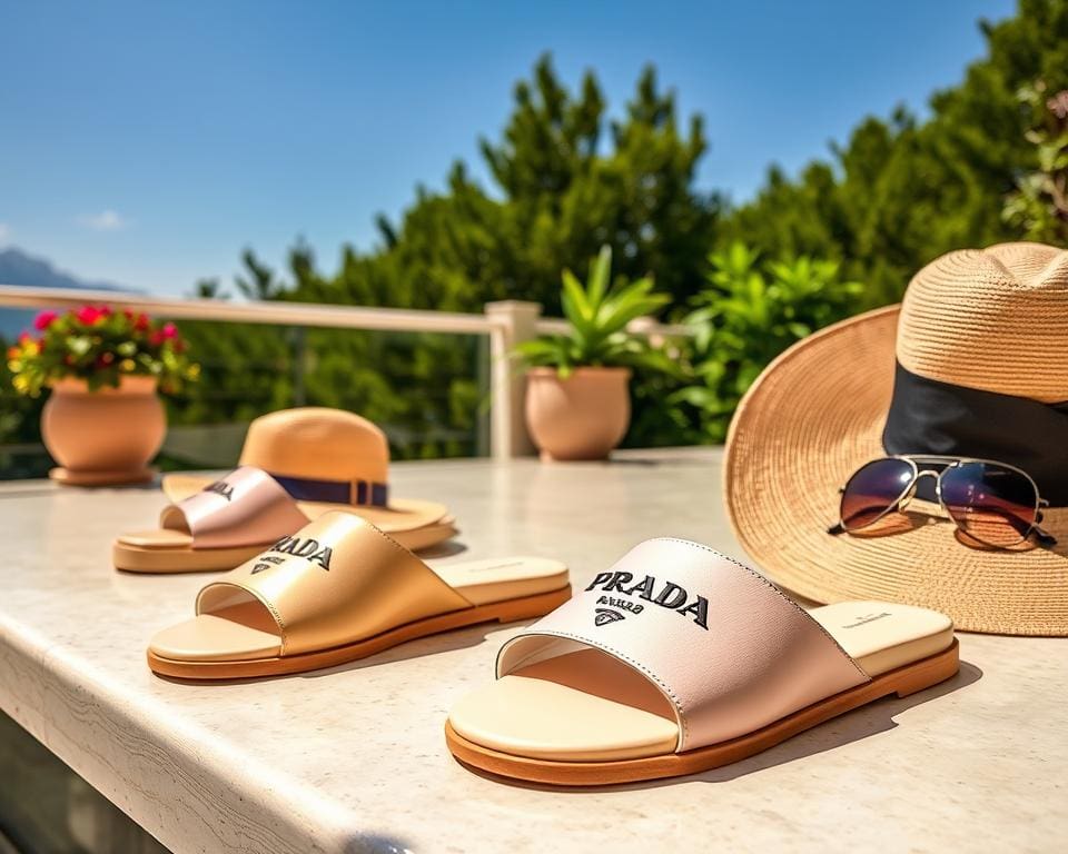 Prada slippers: Luxe voor een chique en ontspannen zomerlook