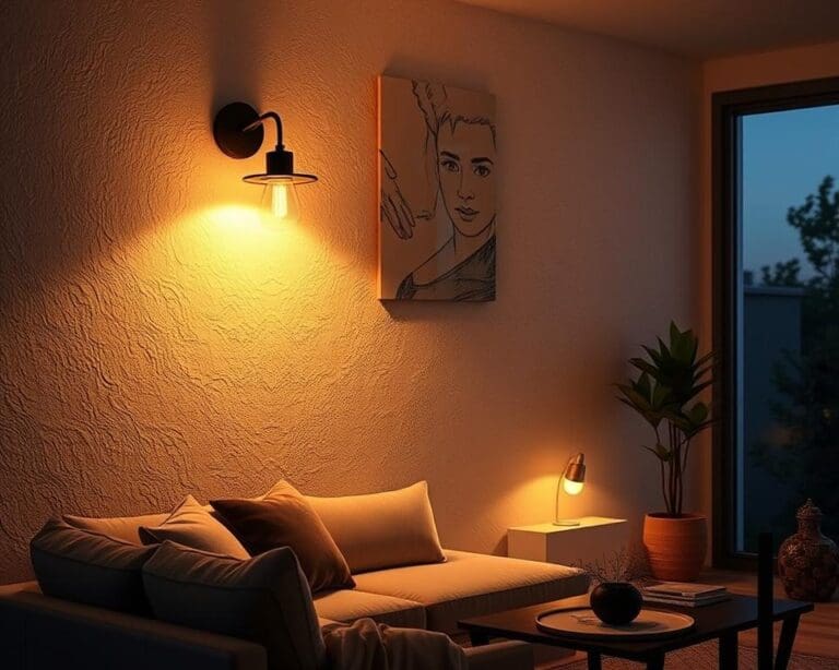 Sfeerverlichting creëren met een dimbare wandlamp