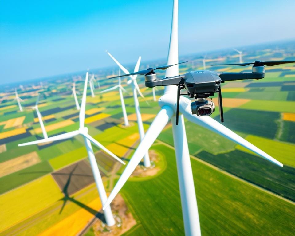 Wat maakt drones nuttig voor inspecties van windmolenparken?