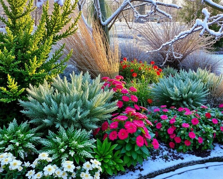 Wintergroene planten die kleur brengen