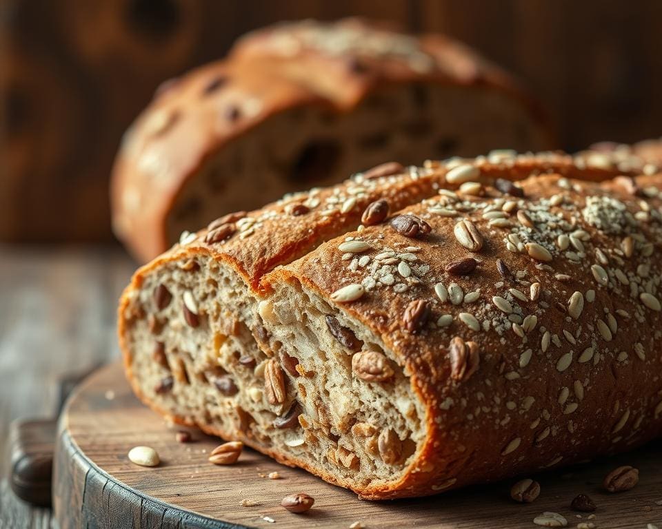 ambachtelijk roggebrood met noten en zaden