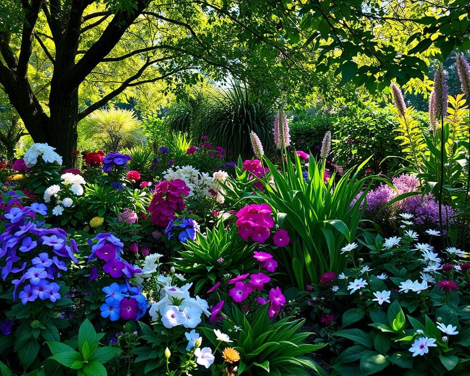 beste planten voor een kleurrijke schaduwtuin