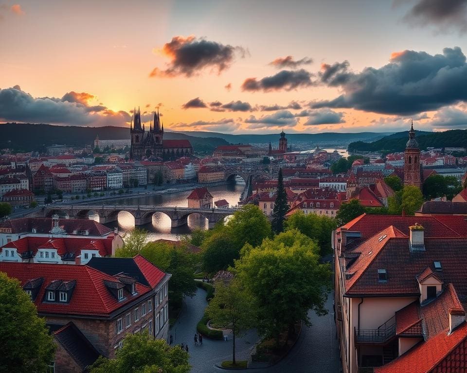 betoverende uitzichten in Praag