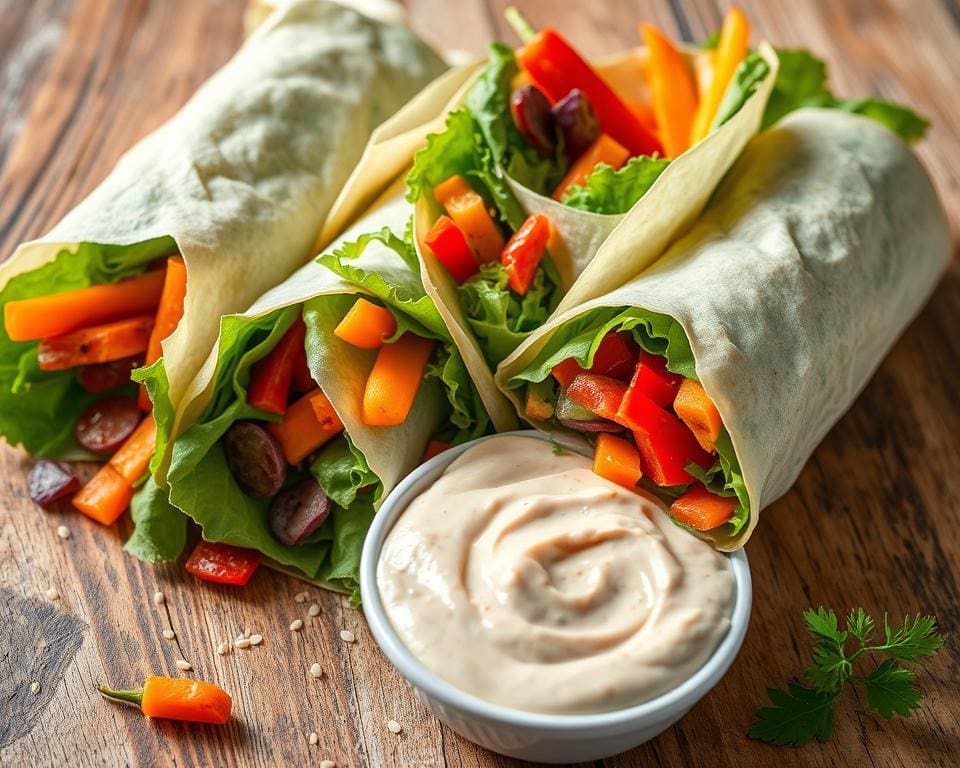 groentewraps met hummus