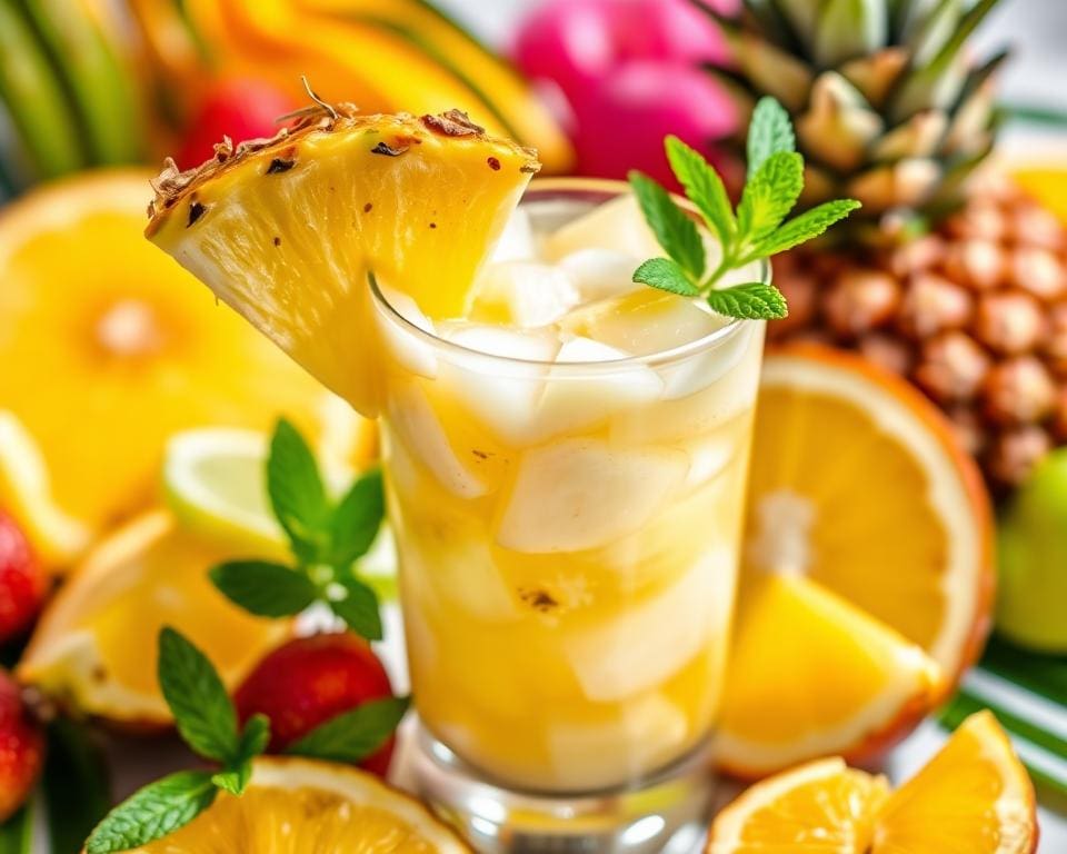 mocktail recept met ananas en kokos