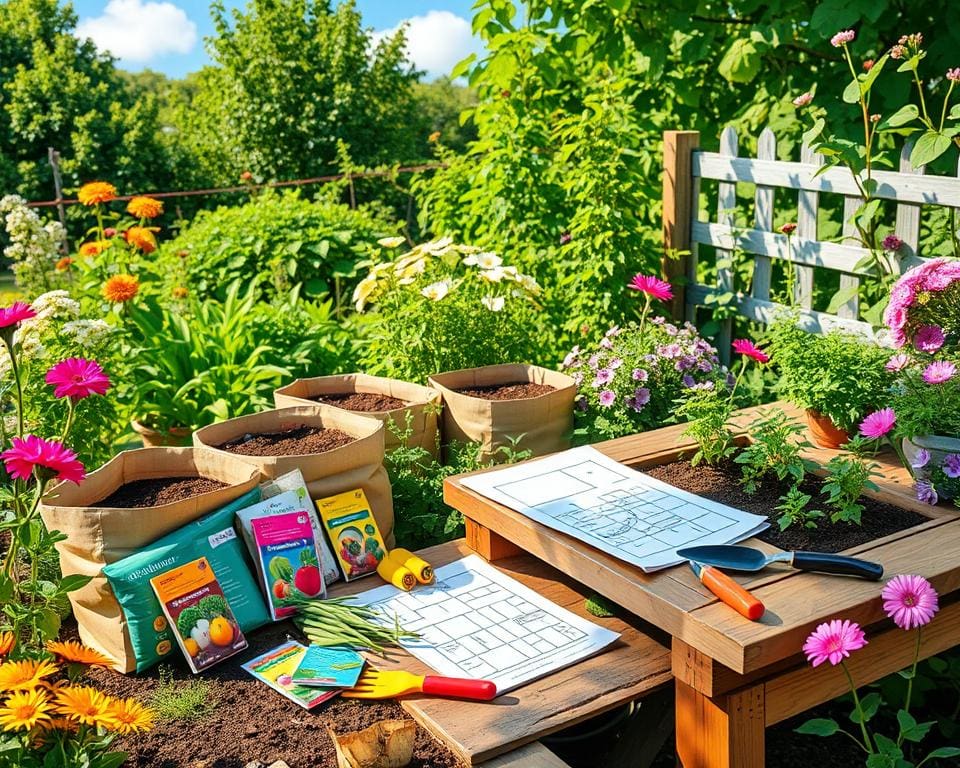 moestuin starten voorbereiding planning