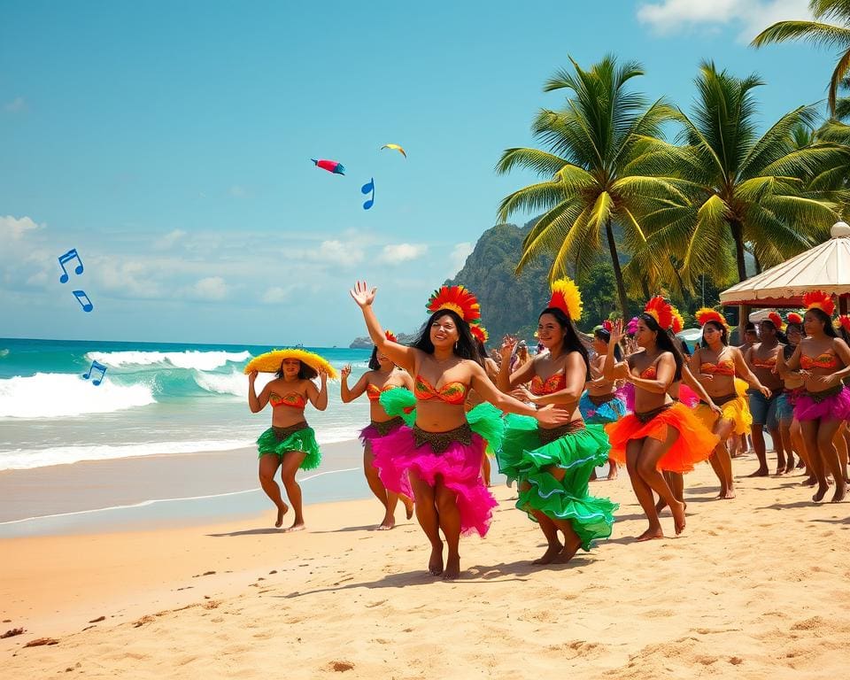 samba muziek aan het strand