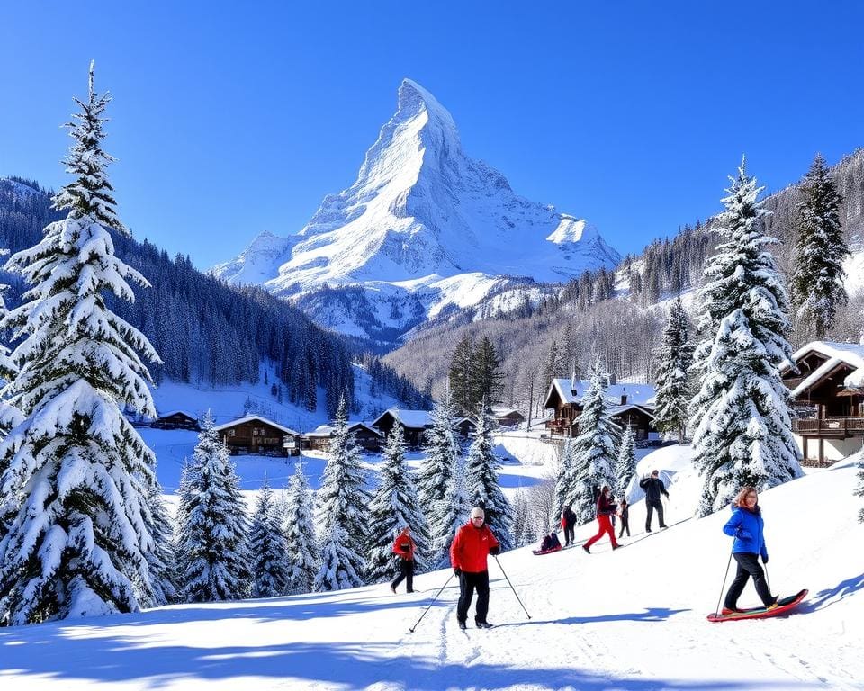 sneeuwavontuur in Zermatt