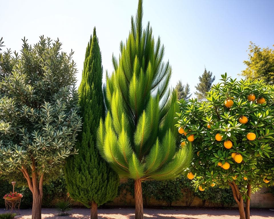 top 5 bomen voor een mediterrane tuin