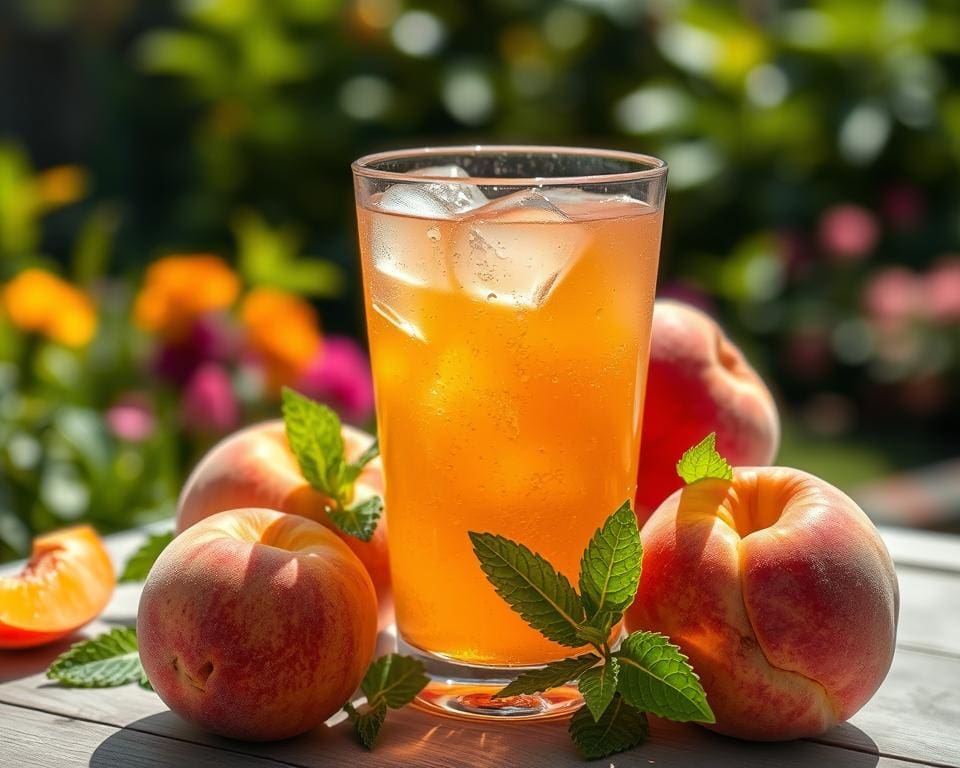 voordelen Iced Peach Tea mocktail