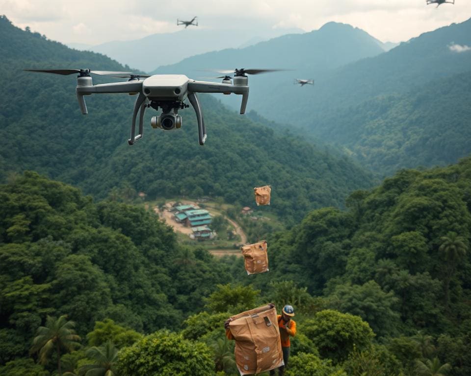 voordelen van drones in afgelegen gebieden