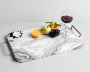 Design dienblad in marmerlook: stijlvol serveren