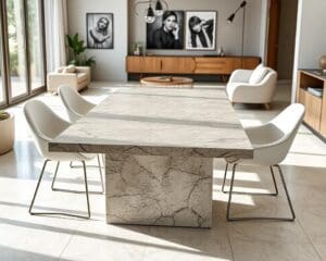 Design tafel in keramieklook: modern en slijtvast