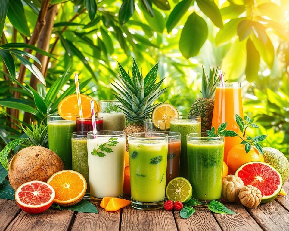 Energie uit natuurlijke drankjes halen