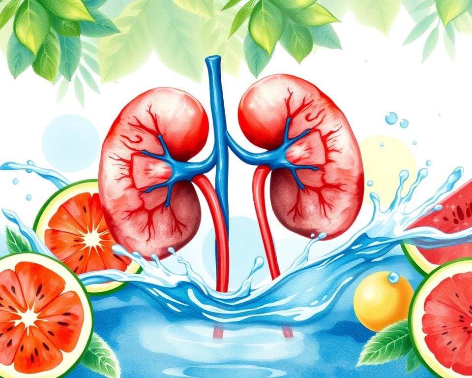 Gezonde nieren door voldoende hydratatie