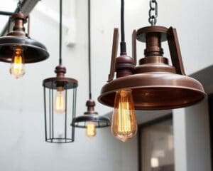 Hanglampen met een opvallend industrieel design