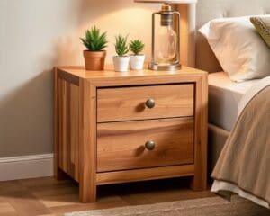 Houten nachtkastje: natuurlijk en functioneel