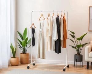 Kledingrek op wieltjes: praktisch en mobiel