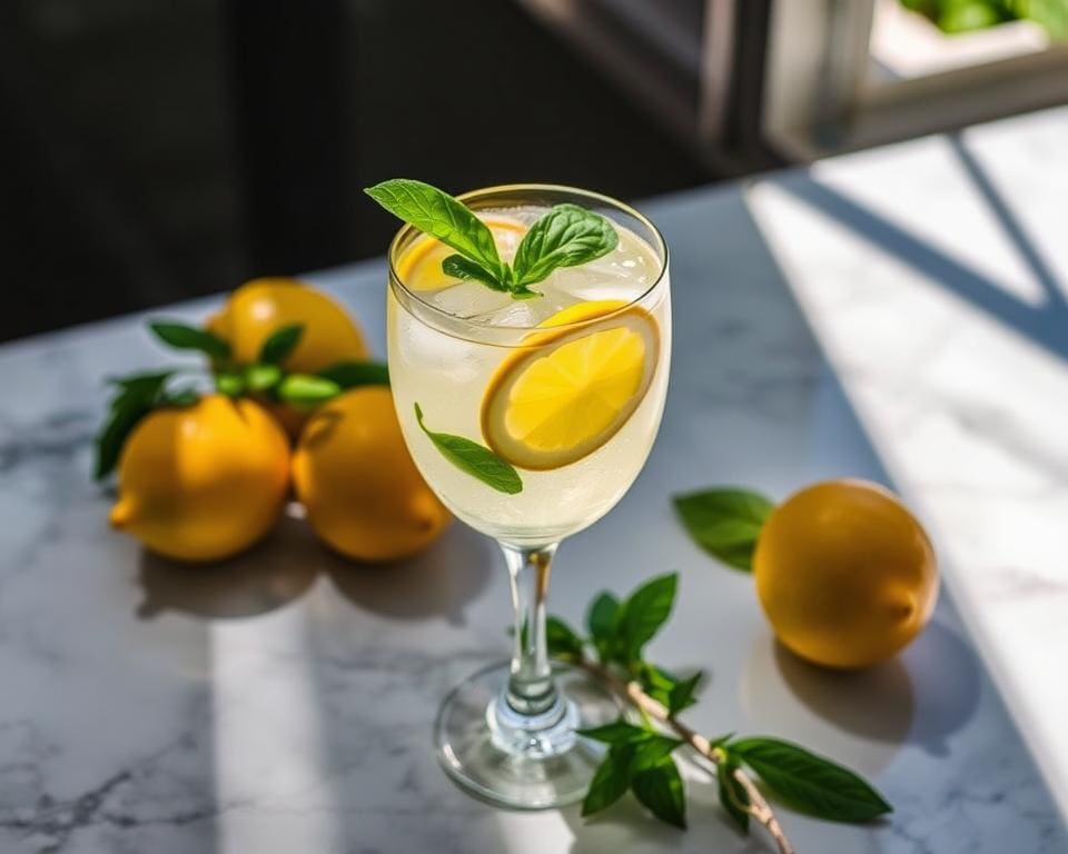 Lemon Basil Spritz: Verfrissend en elegant