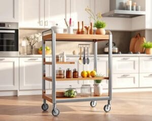 Multifunctionele keukentrolley: extra werkruimte in stijl