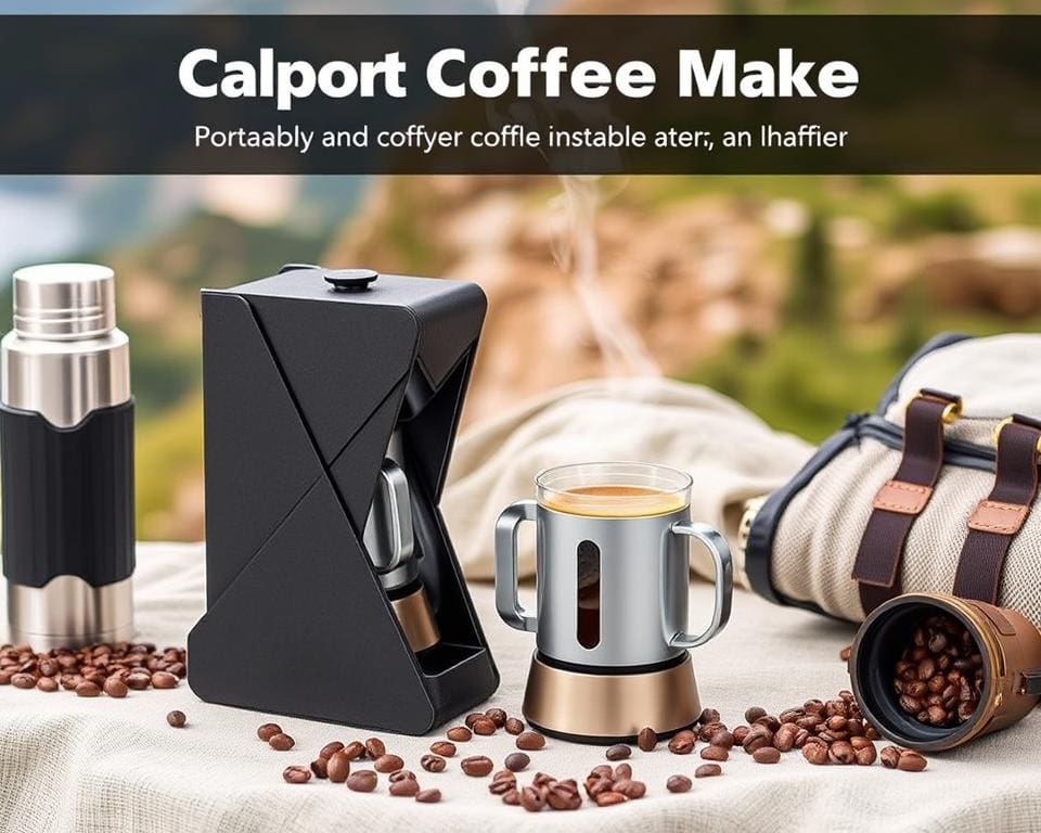 Opvouwbare koffiezetapparaten voor onderweg voor gemak