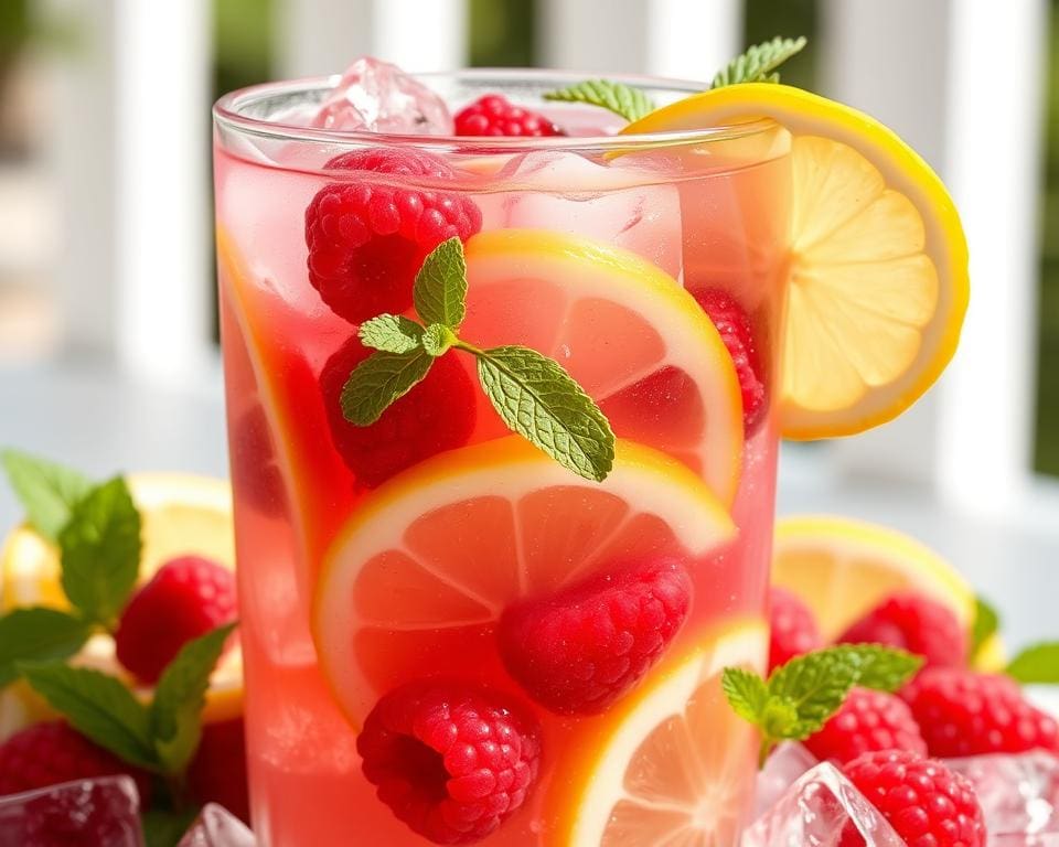 Raspberry Lemon Cooler: Fris en fruitig
