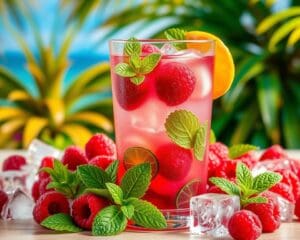 Raspberry Mojito: Zoet, fris en fruitig