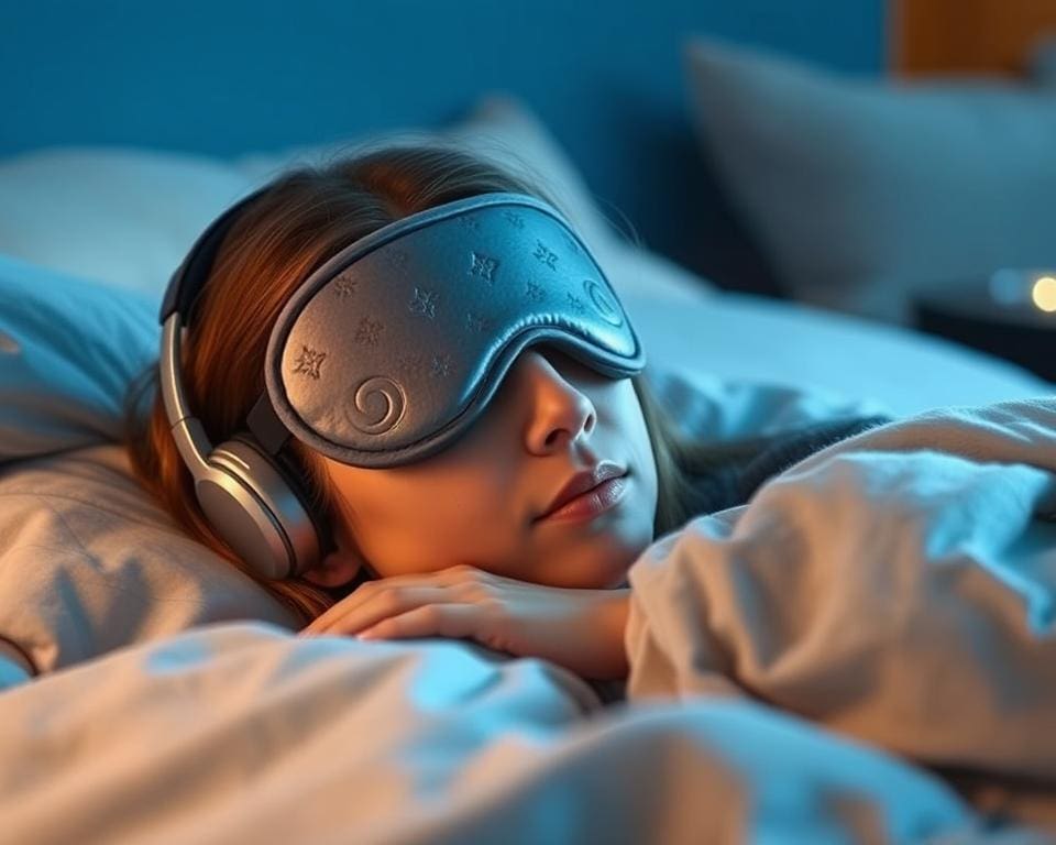 Slaapmaskers met ingebouwde koptelefoon voor ontspanning