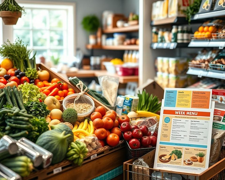 Slim boodschappen doen met een weekmenu