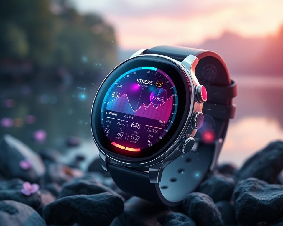 Slimme horloges die stressniveaus monitoren