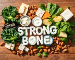 Sterke botten met calciumrijke voeding