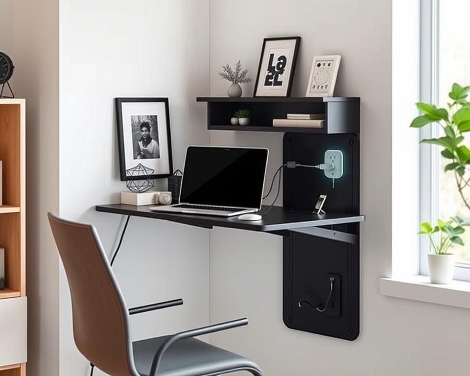 Voordelen van een muurbureau met stroomaansluiting