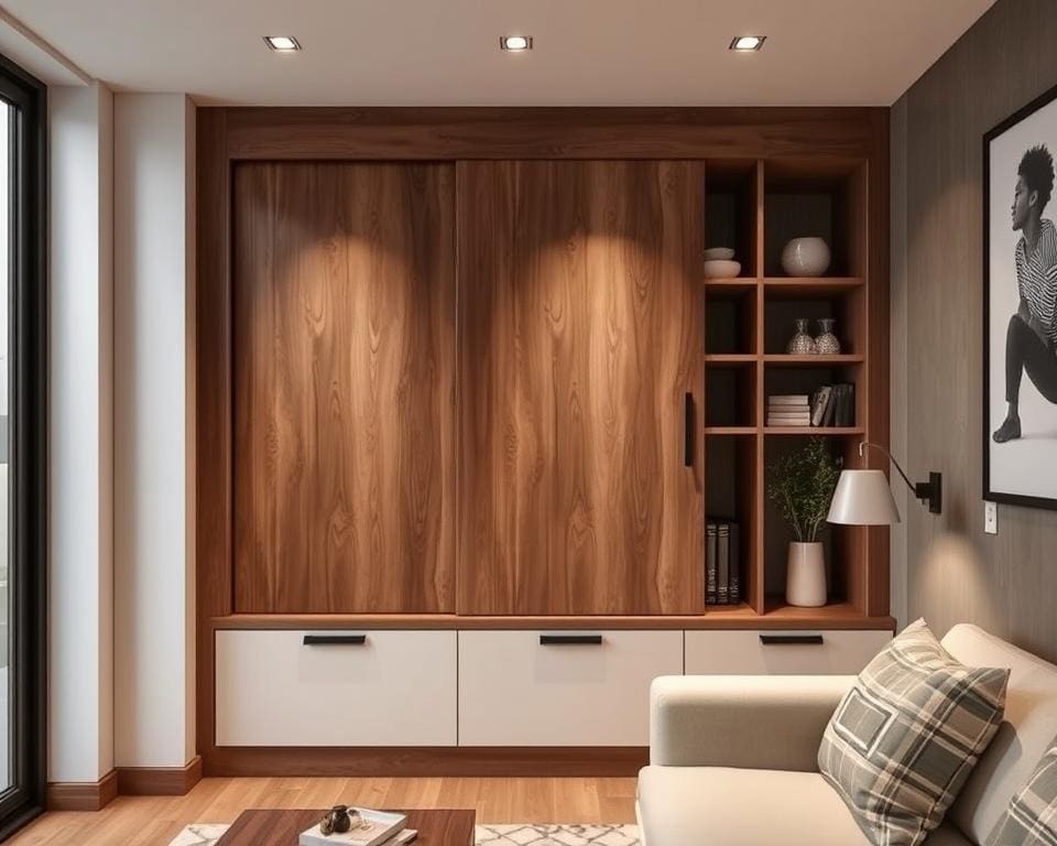 Wandkast met schuifdeuren: ideaal voor kleine ruimtes