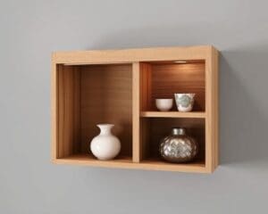 Wandkastje met schuifdeur: compact en decoratief